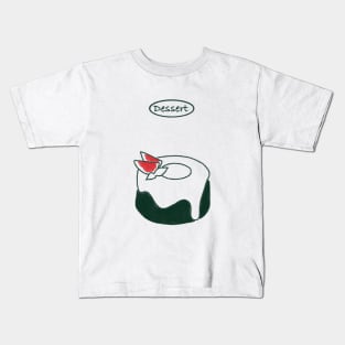 Matcha Chiffon Cake Kids T-Shirt